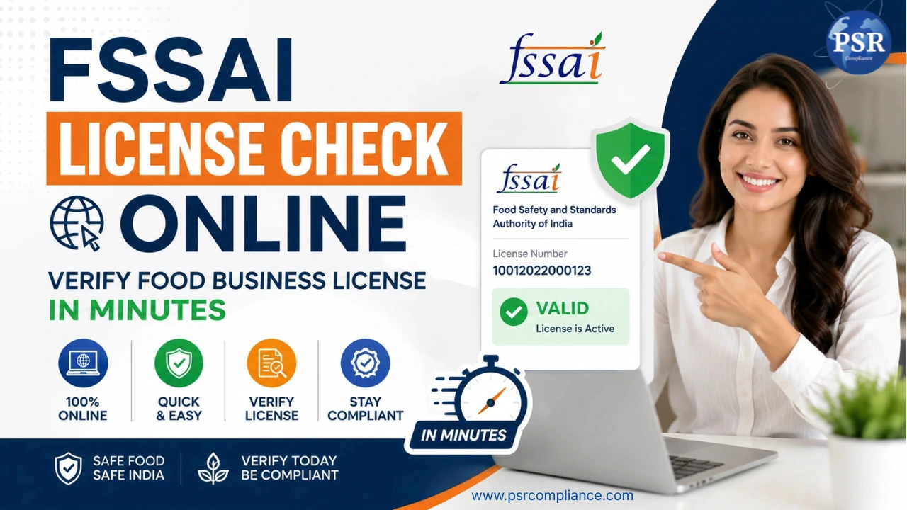 FSSAI License Check Online by PSR Compliance