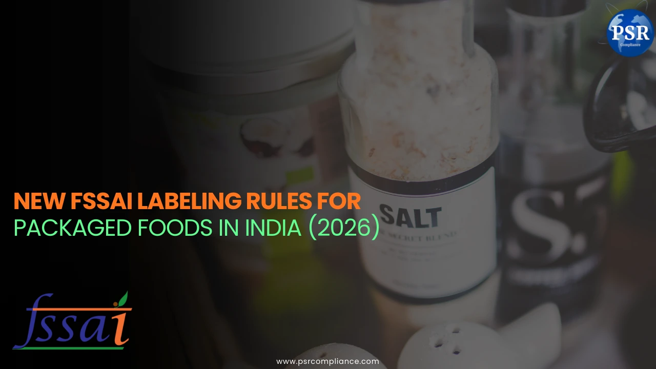 New FSSAI Labeling Rules for Packaged Foods in India (2026) by PSR Compliance 
