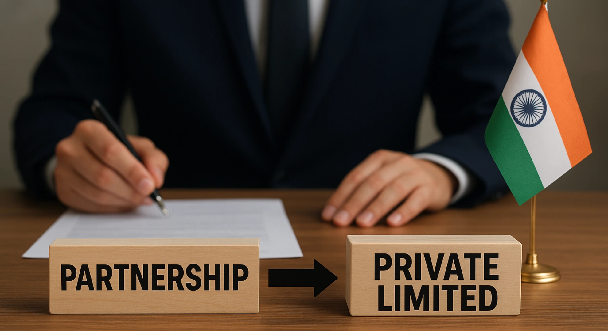 Conversion of Partnership Firm into Private Limited Company in India