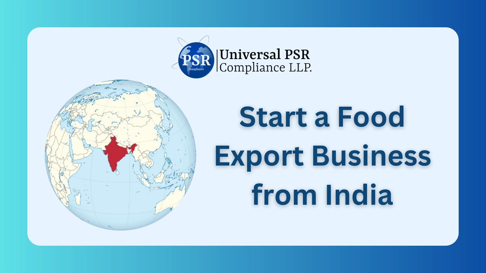 Step-by-Step Process to Start a Food Export Business from India – Complete 2026 Guide